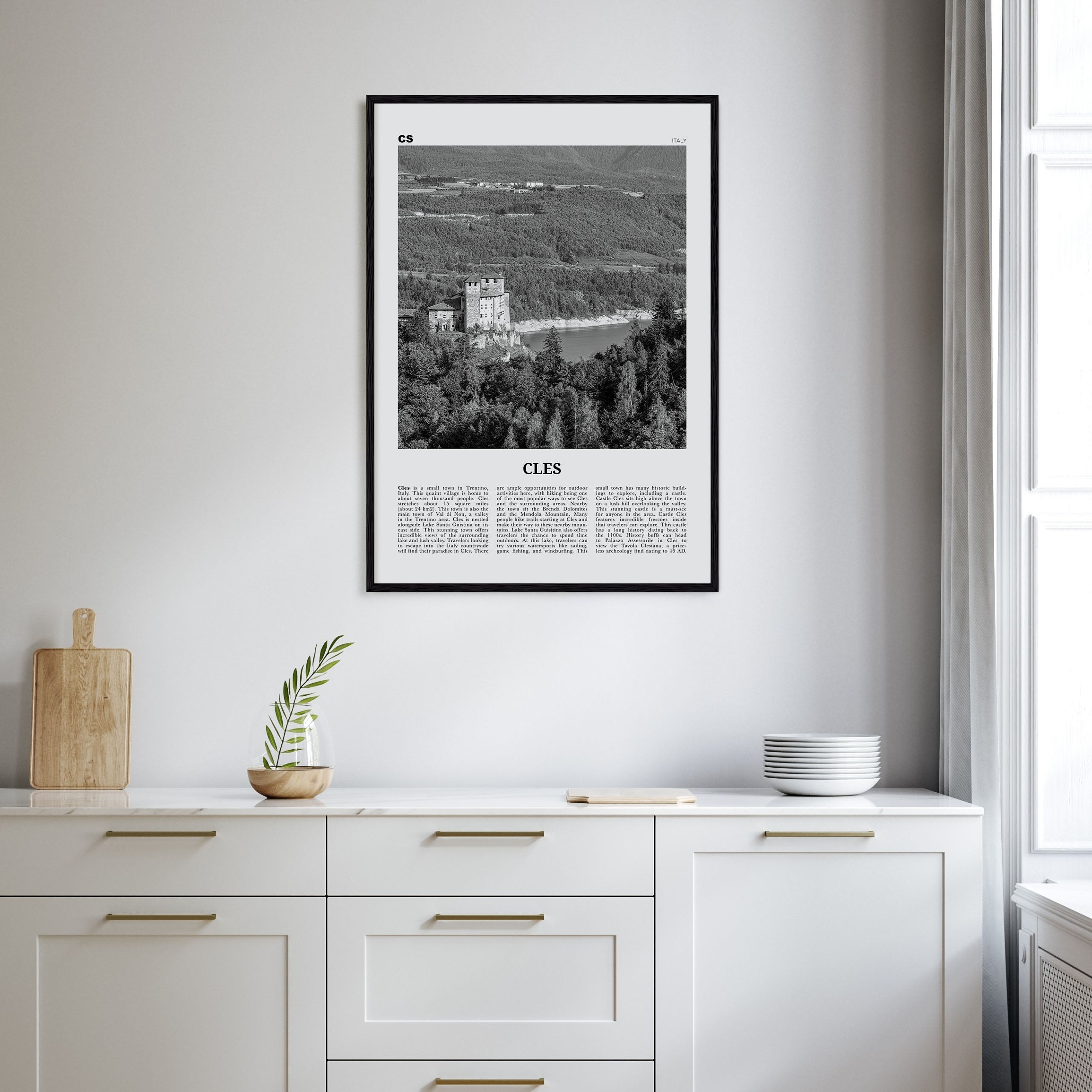 Cles Travel B&W Poster
