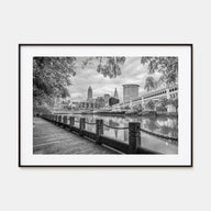 Cleveland Landscape B&W Poster