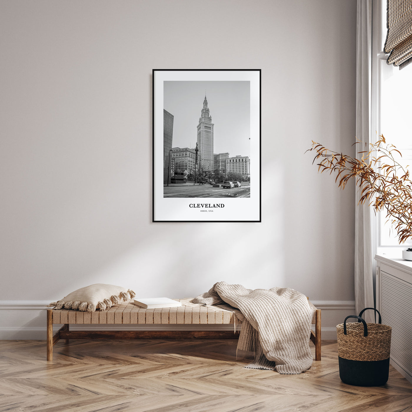 Cleveland Portrait B&W No 2 Poster