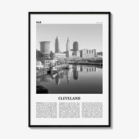Cleveland Print Black and White No 1, Cleveland Wall Art, Cleveland Poster, Cleveland Photo, Ohio, USA, United States, North America