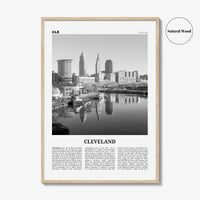 Cleveland Print Black and White No 1, Cleveland Wall Art, Cleveland Poster, Cleveland Photo, Ohio, USA, United States, North America