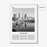 Cleveland Print Black and White No 1, Cleveland Wall Art, Cleveland Poster, Cleveland Photo, Ohio, USA, United States, North America