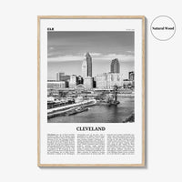 Cleveland Print Black and White No 2, Cleveland Wall Art, Cleveland Poster, Cleveland Photo, Ohio, USA, United States, North America