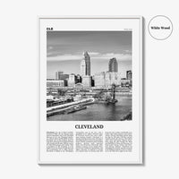 Cleveland Print Black and White No 2, Cleveland Wall Art, Cleveland Poster, Cleveland Photo, Ohio, USA, United States, North America