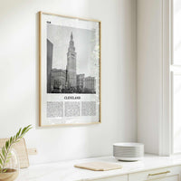 Cleveland Print Black and White No 3, Cleveland Wall Art, Cleveland Poster, Cleveland Photo, Ohio, USA, United States, North America