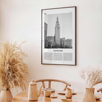 Cleveland Print Black and White No 3, Cleveland Wall Art, Cleveland Poster, Cleveland Photo, Ohio, USA, United States, North America