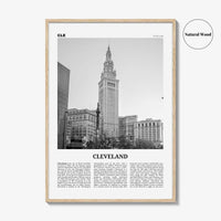 Cleveland Print Black and White No 3, Cleveland Wall Art, Cleveland Poster, Cleveland Photo, Ohio, USA, United States, North America