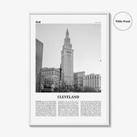 Cleveland Print Black and White No 3, Cleveland Wall Art, Cleveland Poster, Cleveland Photo, Ohio, USA, United States, North America