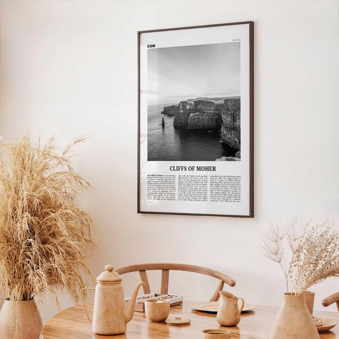 Cliffs of Moher Print Black and White, Cliffs of Moher Wall Art, Cliffs of Moher Poster, Cliffs of Moher Photo, Wall Décor, Ireland