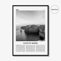 Cliffs of Moher Print Black and White, Cliffs of Moher Wall Art, Cliffs of Moher Poster, Cliffs of Moher Photo, Wall Décor, Ireland