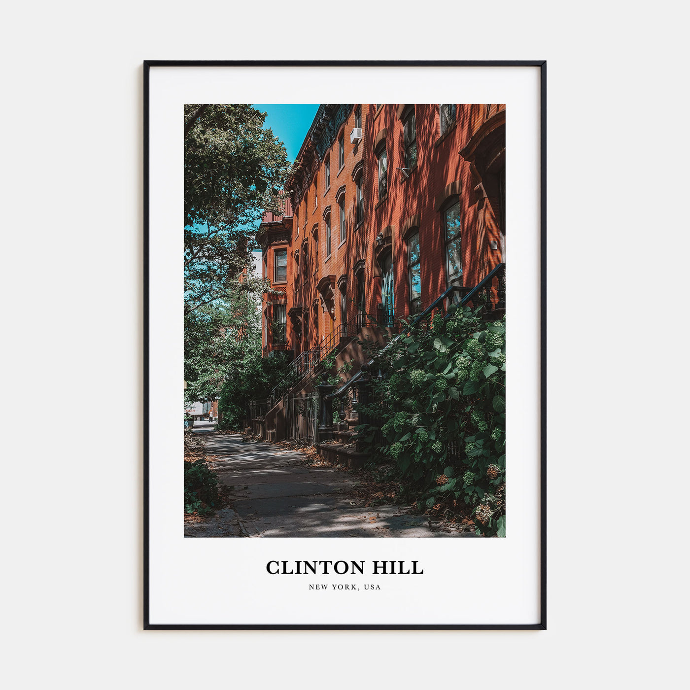 Clinton Hill Portrait Color Poster
