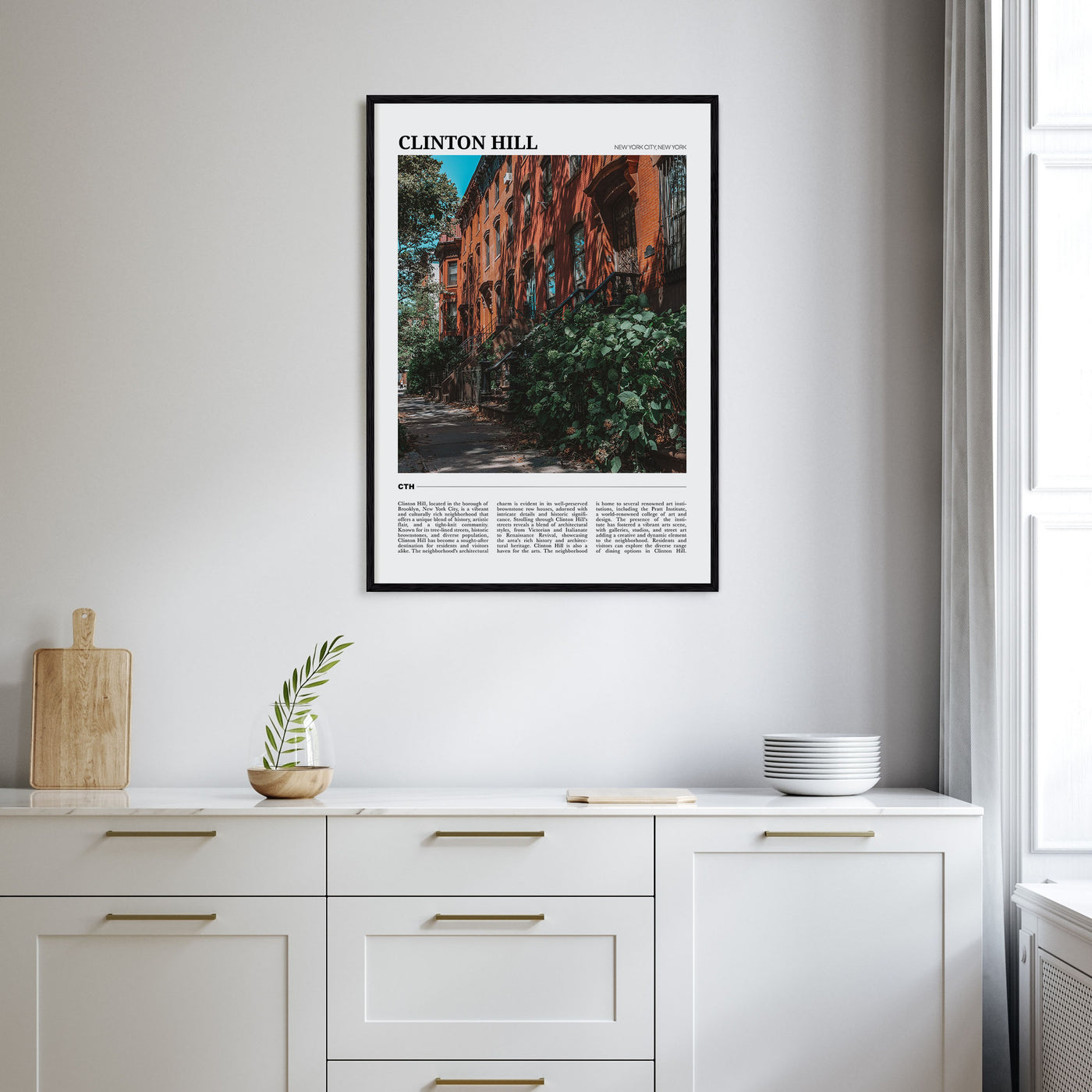 Clinton Hill Travel Color Poster