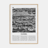 Clonmel Travel B&W Poster