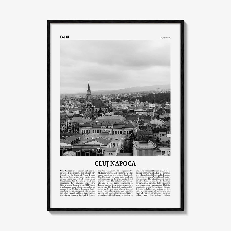 Cluj Napoca Print Black and White, Cluj Napoca Wall Art, Cluj Napoca Poster, Cluj Napoca Photo, Cluj Napoca Wall Décor, Cluj Napoca, Romania