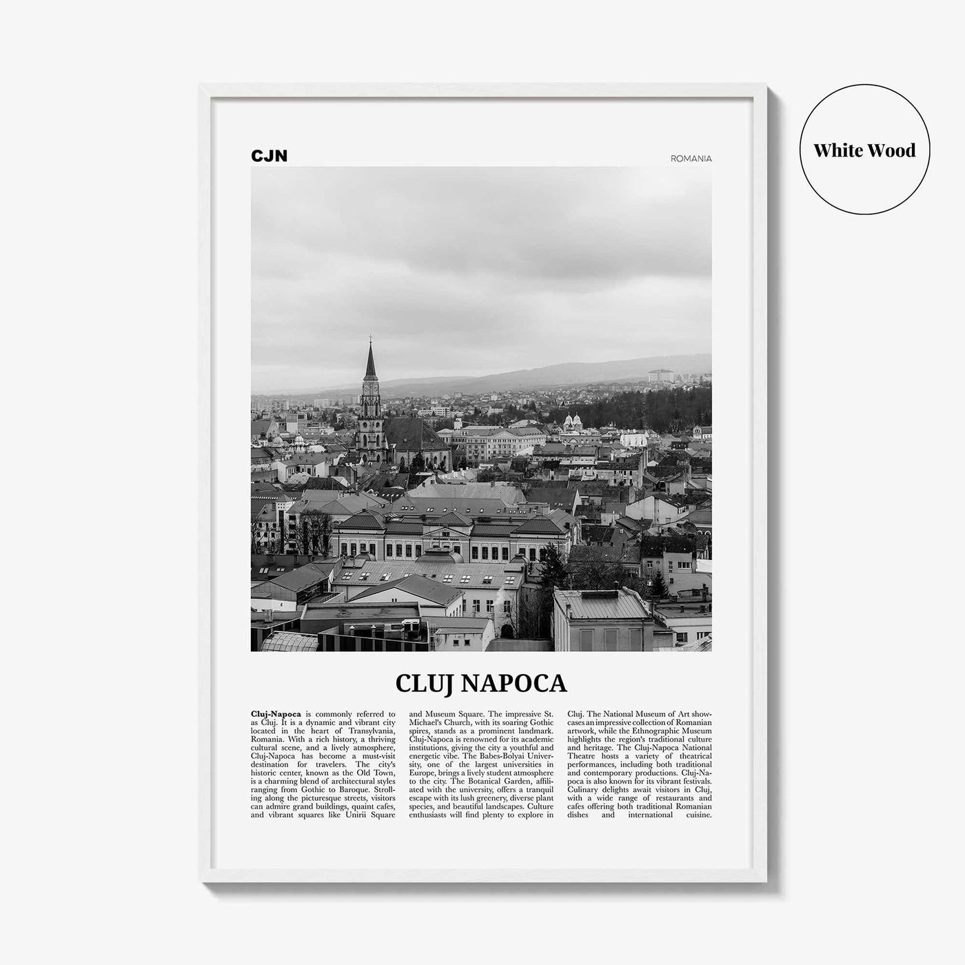 Cluj Napoca Print Black and White, Cluj Napoca Wall Art, Cluj Napoca Poster, Cluj Napoca Photo, Cluj Napoca Wall Décor, Cluj Napoca, Romania