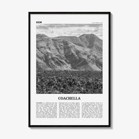 Coachella Print Black and White, Coachella Wall Art, Coachella Poster, Coachella Photo, Coachella Wall Décor, Coachella Map, United States