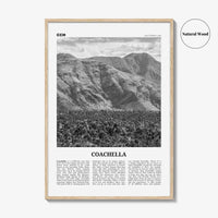 Coachella Print Black and White, Coachella Wall Art, Coachella Poster, Coachella Photo, Coachella Wall Décor, Coachella Map, United States