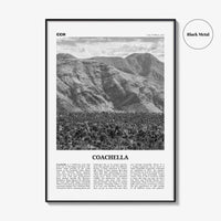 Coachella Print Black and White, Coachella Wall Art, Coachella Poster, Coachella Photo, Coachella Wall Décor, Coachella Map, United States