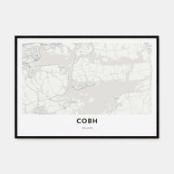 Cobh Map Landscape Poster