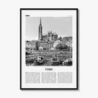 Cobh Print Black and White No 1, Cobh Wall Art, Cobh Poster, Cobh Photo, Cobh Wall Décor, Cóbh, Ireland, County Cork