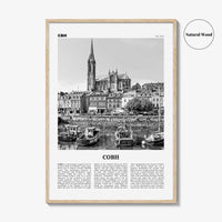 Cobh Print Black and White No 1, Cobh Wall Art, Cobh Poster, Cobh Photo, Cobh Wall Décor, Cóbh, Ireland, County Cork