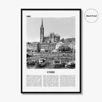 Cobh Print Black and White No 1, Cobh Wall Art, Cobh Poster, Cobh Photo, Cobh Wall Décor, Cóbh, Ireland, County Cork