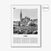 Cobh Print Black and White No 1, Cobh Wall Art, Cobh Poster, Cobh Photo, Cobh Wall Décor, Cóbh, Ireland, County Cork
