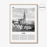 Cobh Print Black and White No 2, Cobh Wall Art, Cobh Poster, Cobh Photo, Cobh Wall Décor, Cóbh, Ireland, County Cork