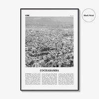 Cochabamba Print Black and White, Cochabamba Wall Art, Cochabamba Poster, Cochabamba Photo, Cochabamba Wall Décor, Bolivia