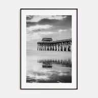 Cocoa Beach Photo B&W Poster