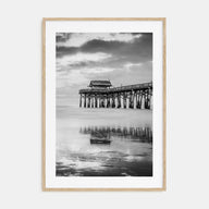 Cocoa Beach Photo B&W Poster