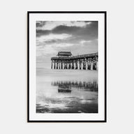 Cocoa Beach Photo B&W Poster