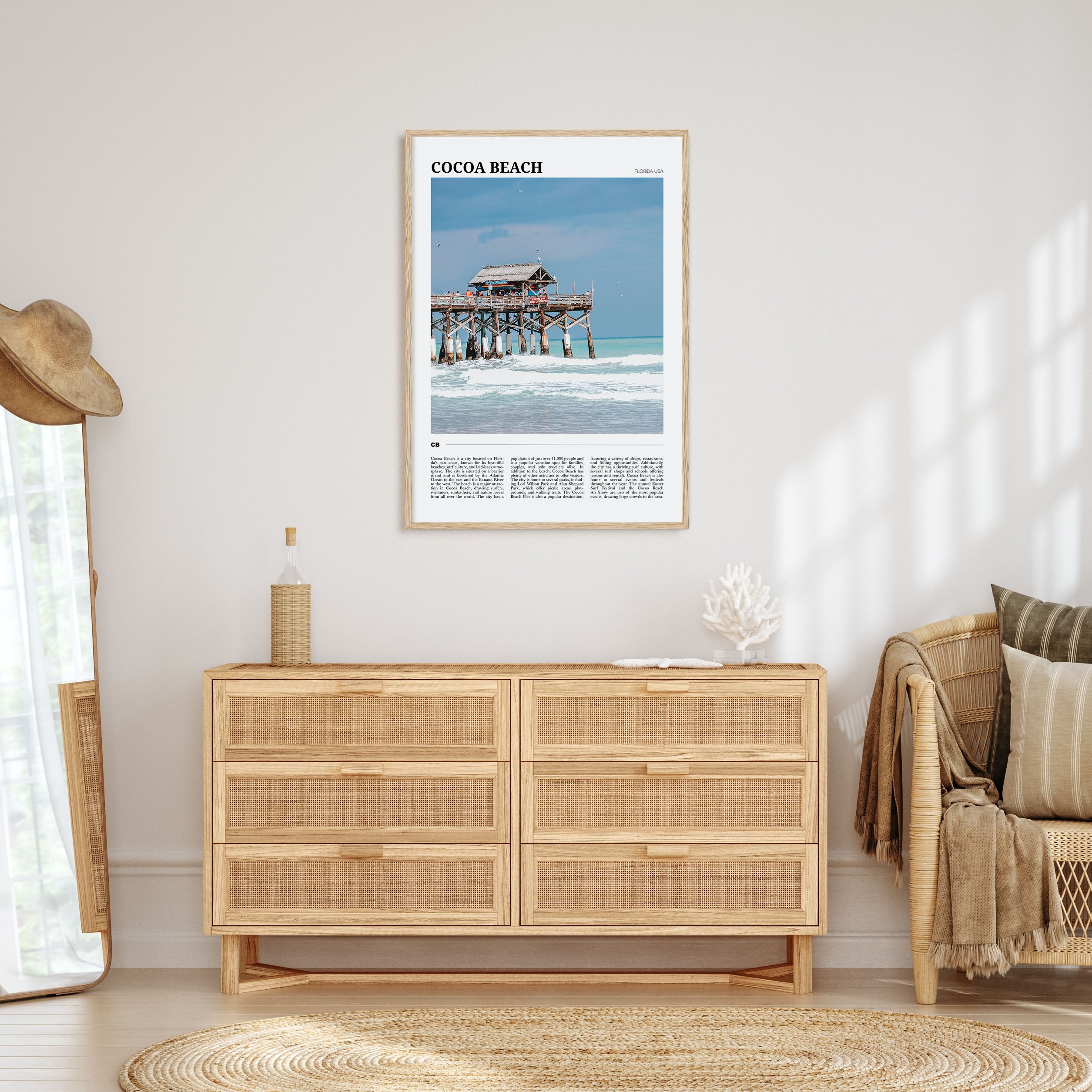 Cocoa Beach Travel Color Poster