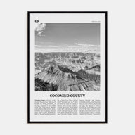 Coconino County Travel B&W Poster