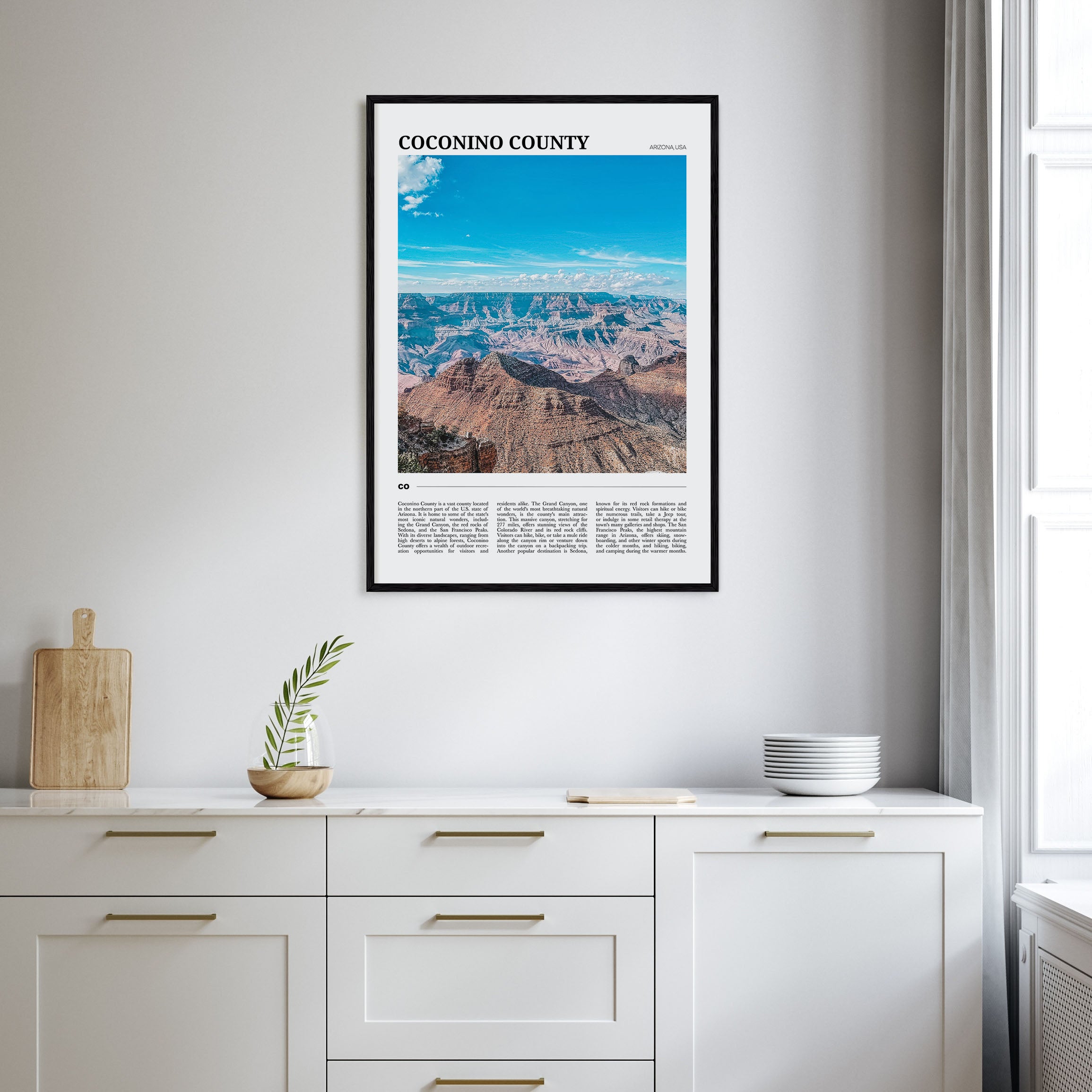 Coconino County Travel Color Poster