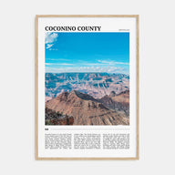 Coconino County Travel Color Poster