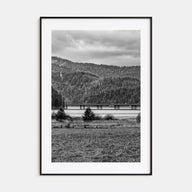 Coeur d'Alene Photo B&W Poster