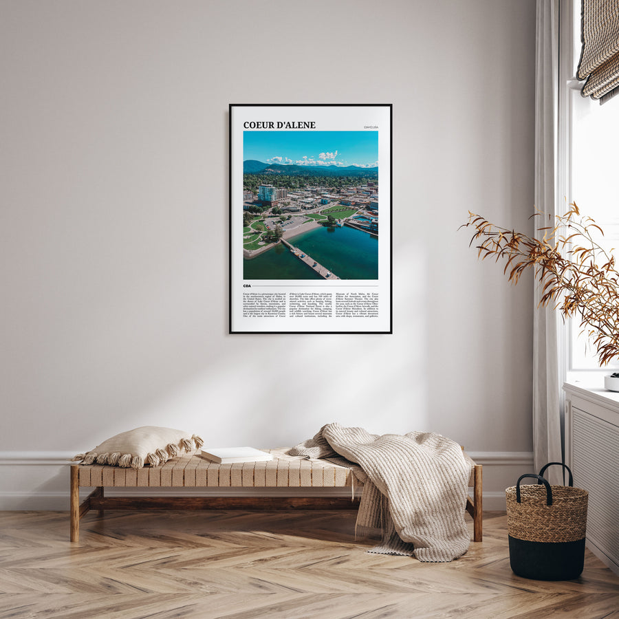 Coeur d'Alene Travel Color Poster