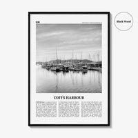 Coffs Harbour Print Black and White, Coffs Harbour Art, Coffs Harbour Poster, Coffs Harbour Photo, Coffs Harbour Décor, Coffs Harbour Map