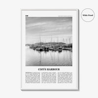 Coffs Harbour Print Black and White, Coffs Harbour Art, Coffs Harbour Poster, Coffs Harbour Photo, Coffs Harbour Décor, Coffs Harbour Map