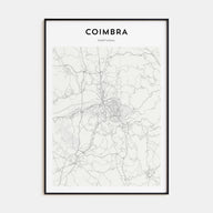 Coimbra Map Portrait Poster