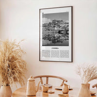 Coimbra Print Black and White, Coimbra Wall Art, Coimbra Poster, Coimbra Photo, Coimbra Wall Décor, Coimbra Map, Portugal