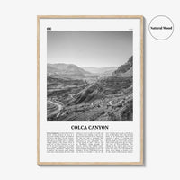 Colca Canyon Print Black and White, Colca Canyon Wall Art, Colca Canyon Poster, Colca Canyon Photo, Colca Canyon Wall Décor, Peru