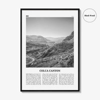 Colca Canyon Print Black and White, Colca Canyon Wall Art, Colca Canyon Poster, Colca Canyon Photo, Colca Canyon Wall Décor, Peru