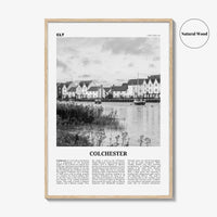 Colchester Print Black and White, Colchester Wall Art, Colchester Poster, Colchester Photo, Colchester Wall Décor, Colchester Map, England