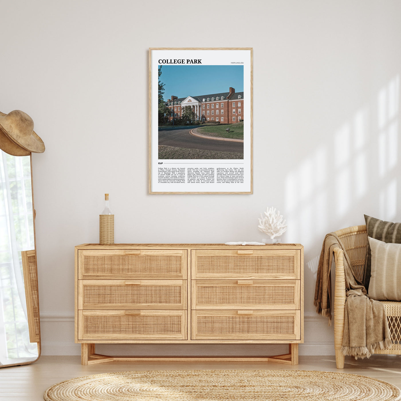 College Park Travel Color Poster