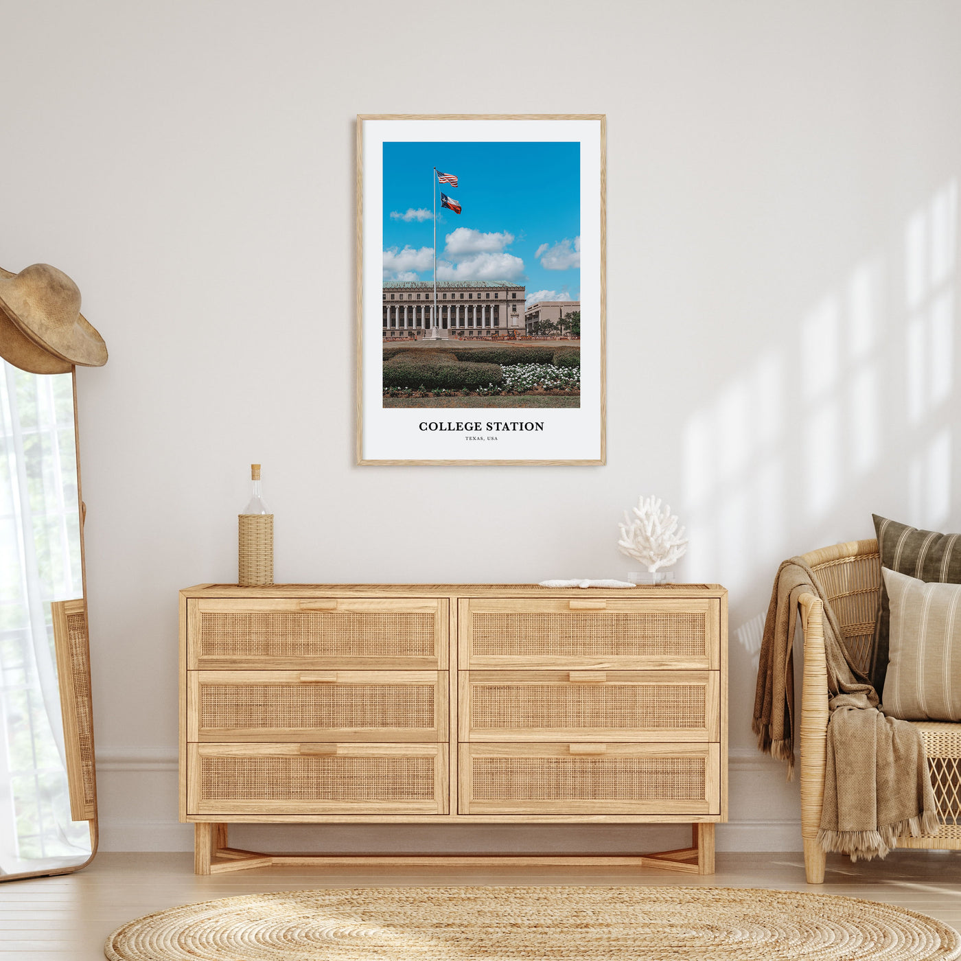 College Station Portrait Color Poster