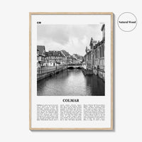 Colmar Print Black and White, Colmar Wall Art, Colmar Poster, Colmar Photo, Colmar Map, France