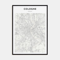 Cologne Map Portrait Poster