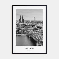 Cologne Portrait B&W Poster